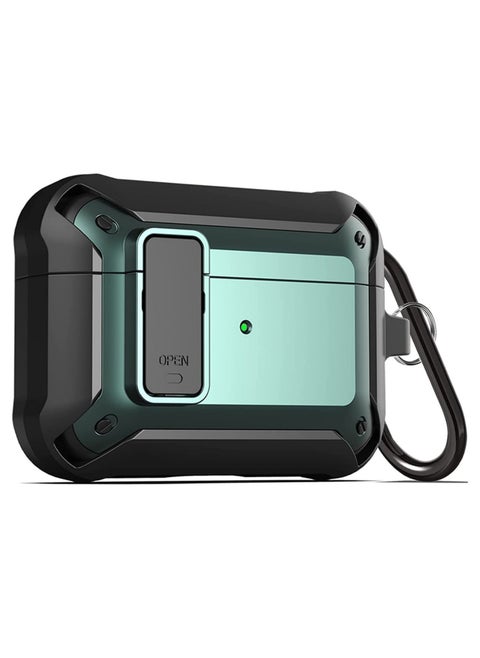 Upgraded [Secure Lock] Armor Airpod Pro Case, Fibuntun Shockproof AirPods Pro Cover Cool iPod Pro Case Designed for Apple Air Pod Wireless Pro Cases for Men Women