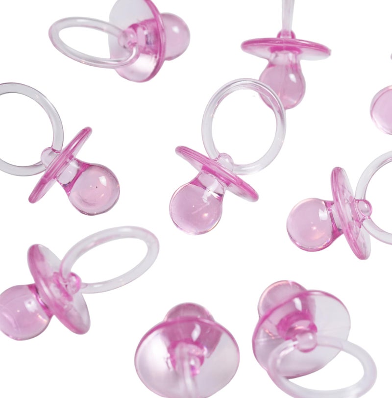 EVER SHINE Baby Pacifier 2.5" Baby Shower Favors Decoration (Pink, 36 Count) - Image 4