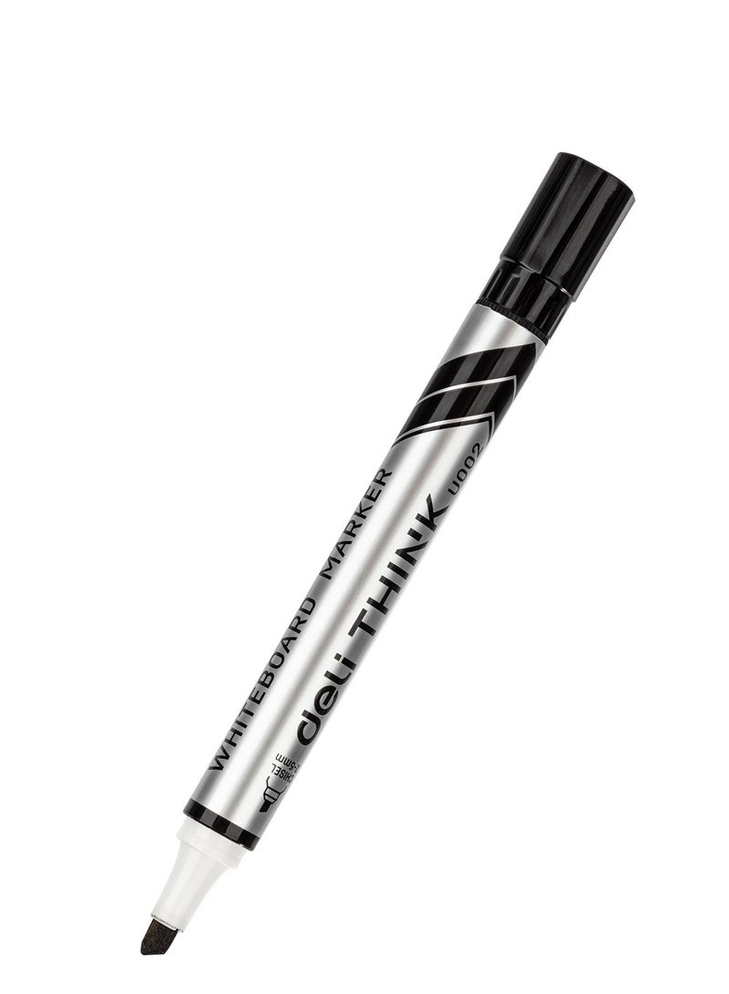 Deli Whiteboard Marker Black Chisel 12 Pieces 2-5mm Dry erase - Image 2