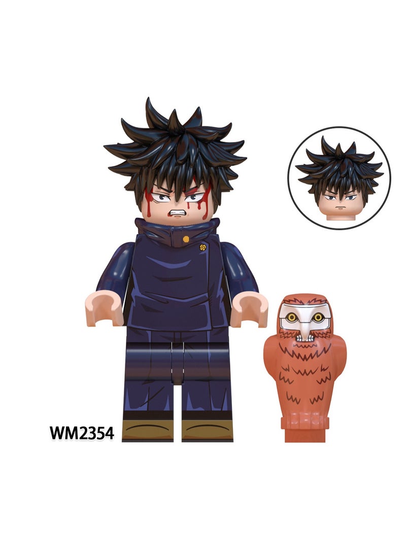 7-Piece Anime Series Children's Educational Building Blocks Minifigures Toys Suitable For Boys Gifts Bag Pack  - Image 4