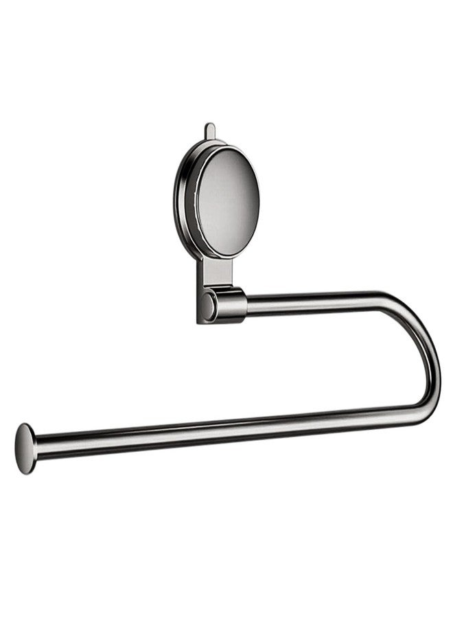 DBlosp Paper Towel Holder Under Cabinet No Drilling, Suction Cup Metal Bathroom Towel Bar Wall Mount for Kitchen, RV, Bathroom - Image 1