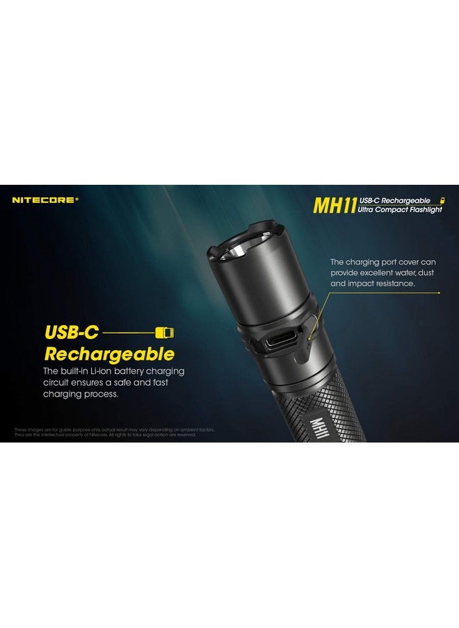 NITECORE Nitecore MH11 Rechargeable Flashlight, 1000 Lumen LED EDC Compact Pocket Light with LumenTac Organizer  - Image 5