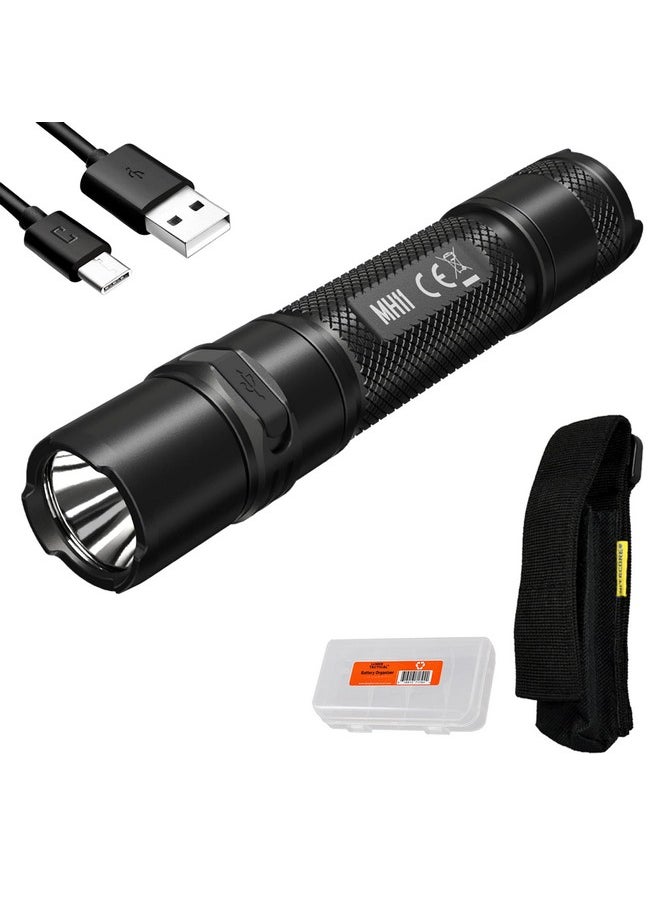 NITECORE Nitecore MH11 Rechargeable Flashlight, 1000 Lumen LED EDC Compact Pocket Light with LumenTac Organizer  - Image 1