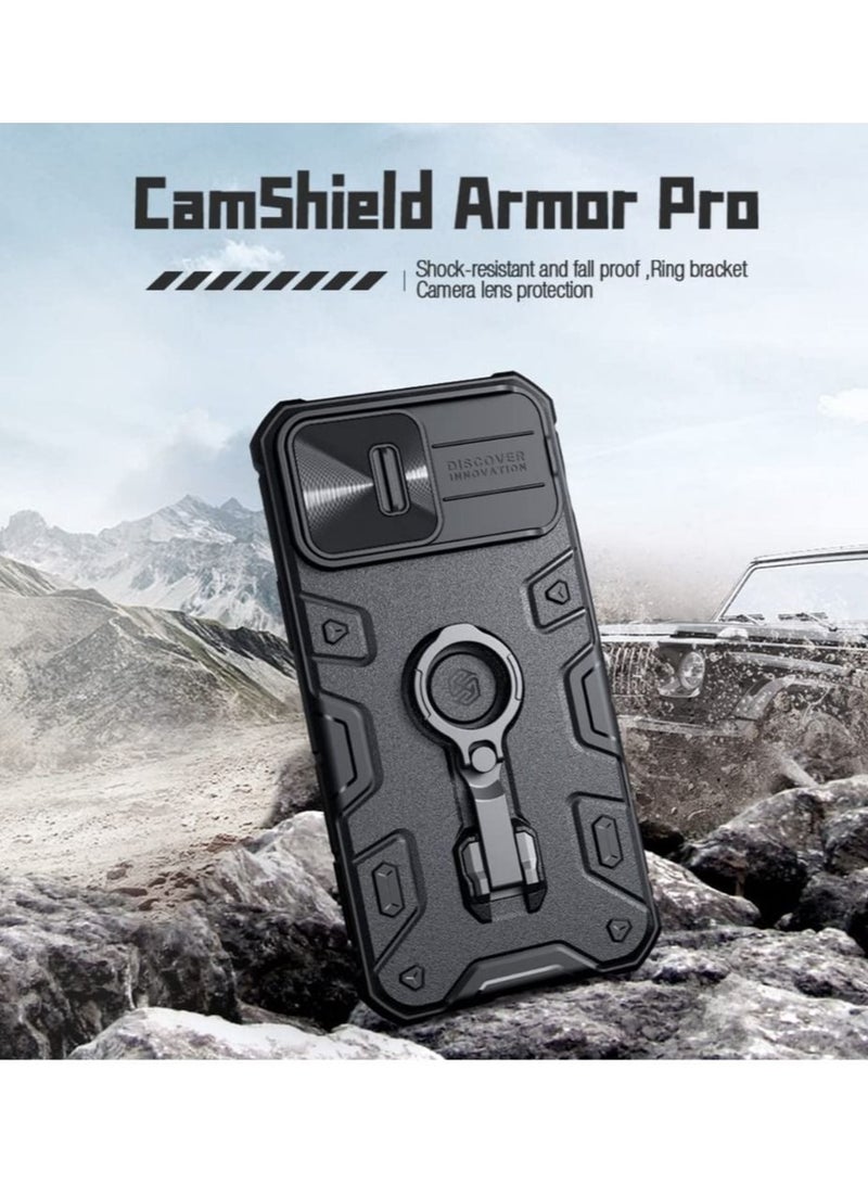 iPhone 14 Pro Max Case with Camera Lens Protector Sliding Cover with Stand Anti-Fall Phone Case Cover Compatible with Wireless Charger 6.7 inch 2022 for iPhone 14 Pro Max - Image 2