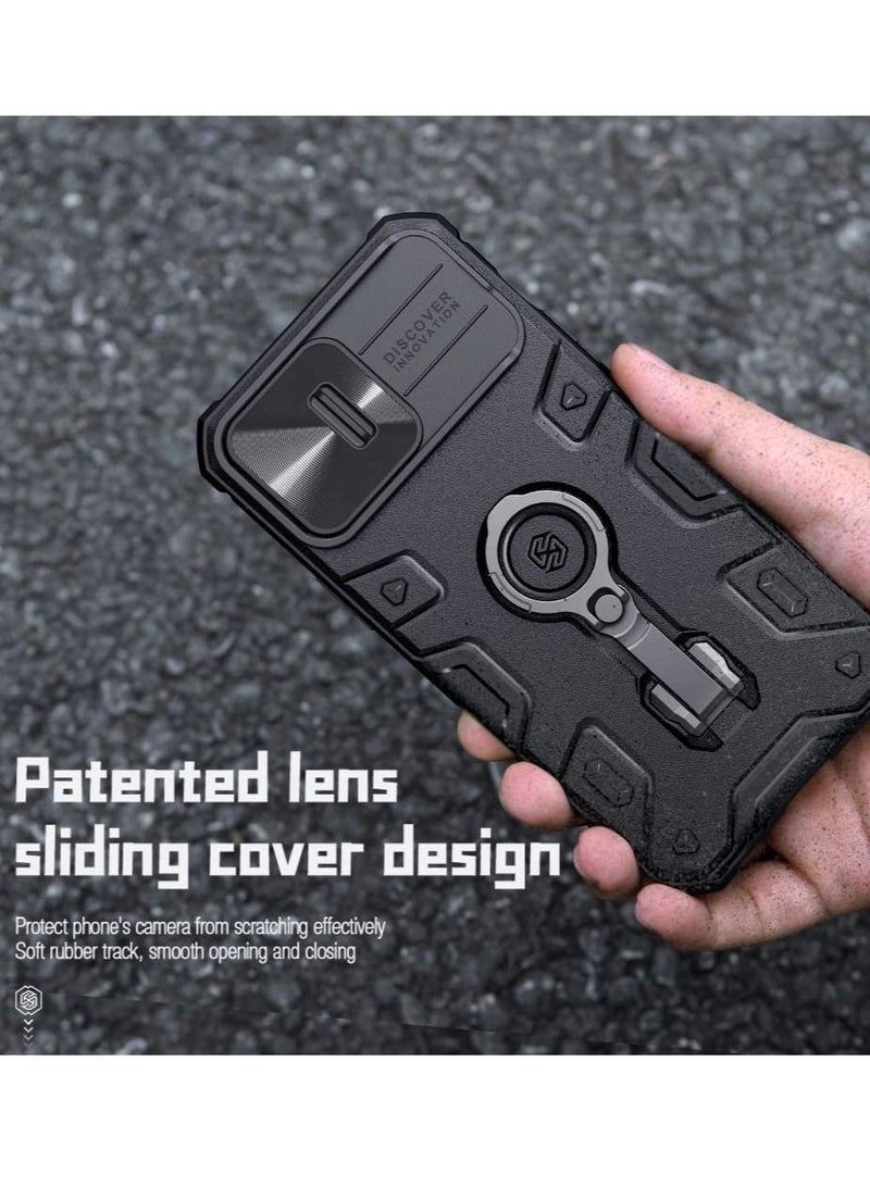 iPhone 14 Pro Max Case with Camera Lens Protector Sliding Cover with Stand Anti-Fall Phone Case Cover Compatible with Wireless Charger 6.7 inch 2022 for iPhone 14 Pro Max - Image 3