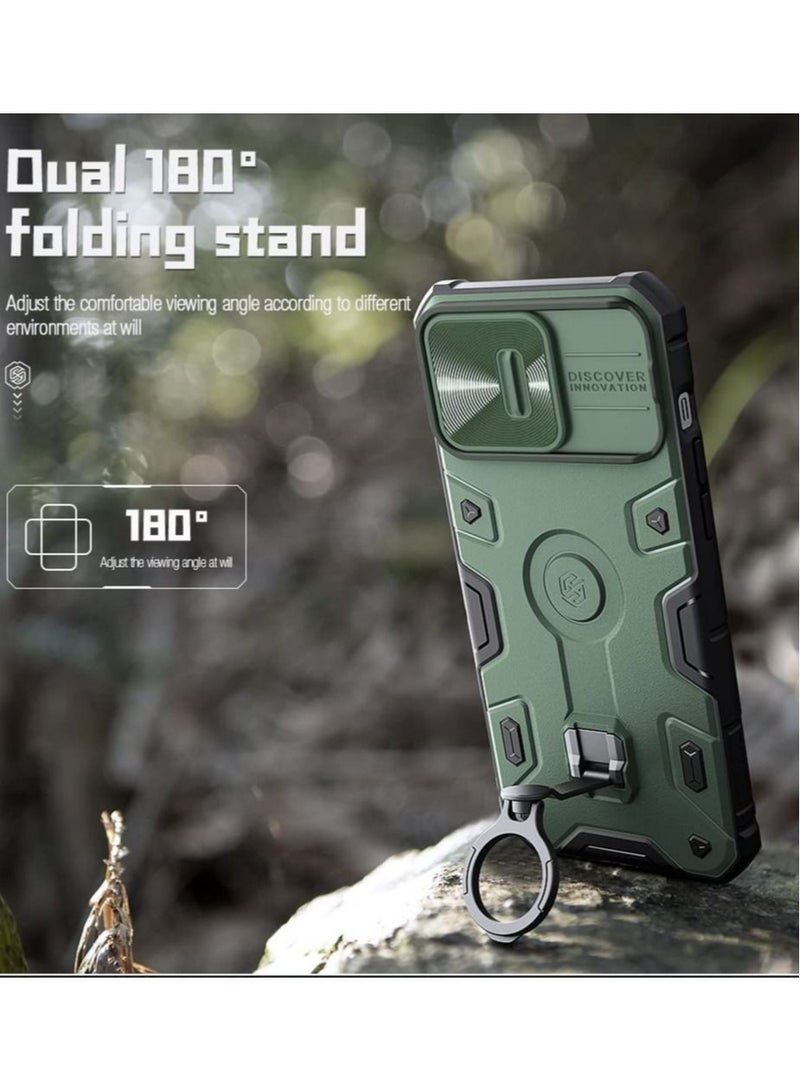 iPhone 14 Pro Max Case with Camera Lens Protector Sliding Cover with Stand Anti-Fall Phone Case Cover Compatible with Wireless Charger 6.7 inch 2022 for iPhone 14 Pro Max - Image 5