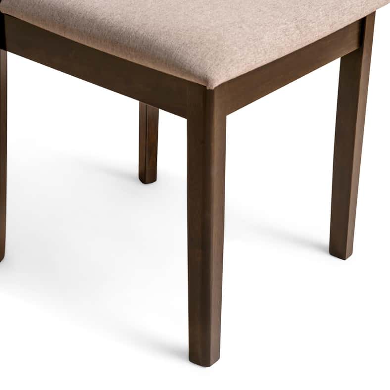 Pan Home LIAM DINING CHAIR - BEIGE DARK BROWN - Image 4