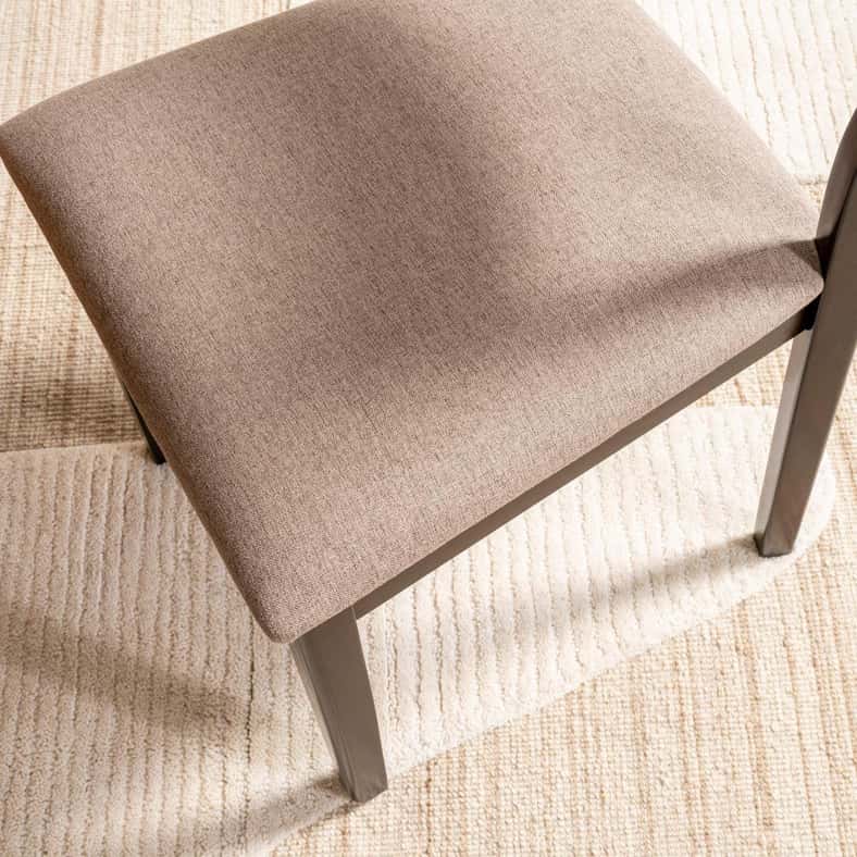 Pan Home LIAM DINING CHAIR - BEIGE DARK BROWN - Image 3