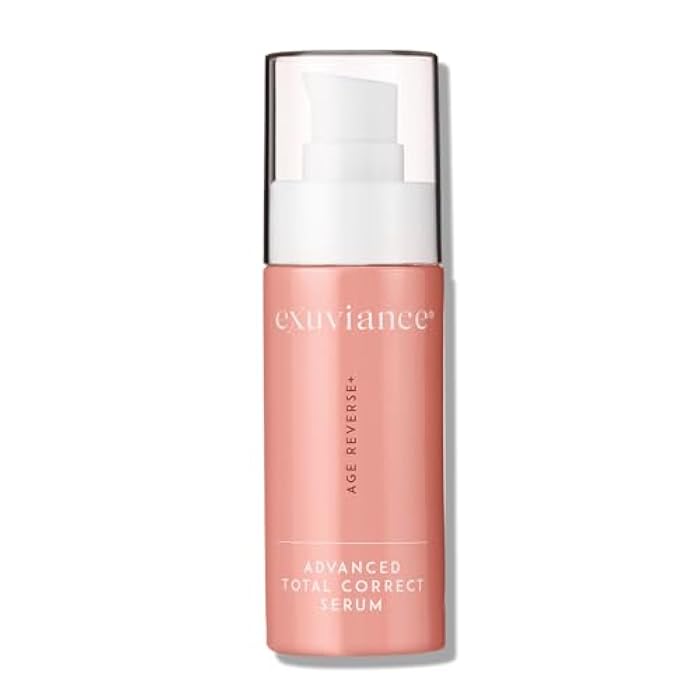 EXUVIANCE AGE REVERSE+ Advanced Total Correct Firming Antiaging Face Serum - For Fine Lines and Deep Wrinkles - Hydrates, Brightens & Evens Skin Tone with Peptides, Hyaluronic Acid and PHA, 1 Fl Oz - Image 1