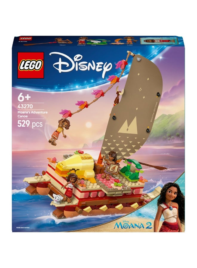 LEGO Disney Princess Moana'S Adventure Canoe 43270 (529) Pieces  - Image 2