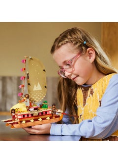 LEGO Disney Moana 2 Moana's Adventure Canoe Set - Buildable Toy boat with a Textile Sail, Removable Deck, Campfire & 3 Mini Dolls incl. Loto and Moni - Gift for 6+ Year Old Girls & Fans - 43270 (529 pieces)  - Image 3
