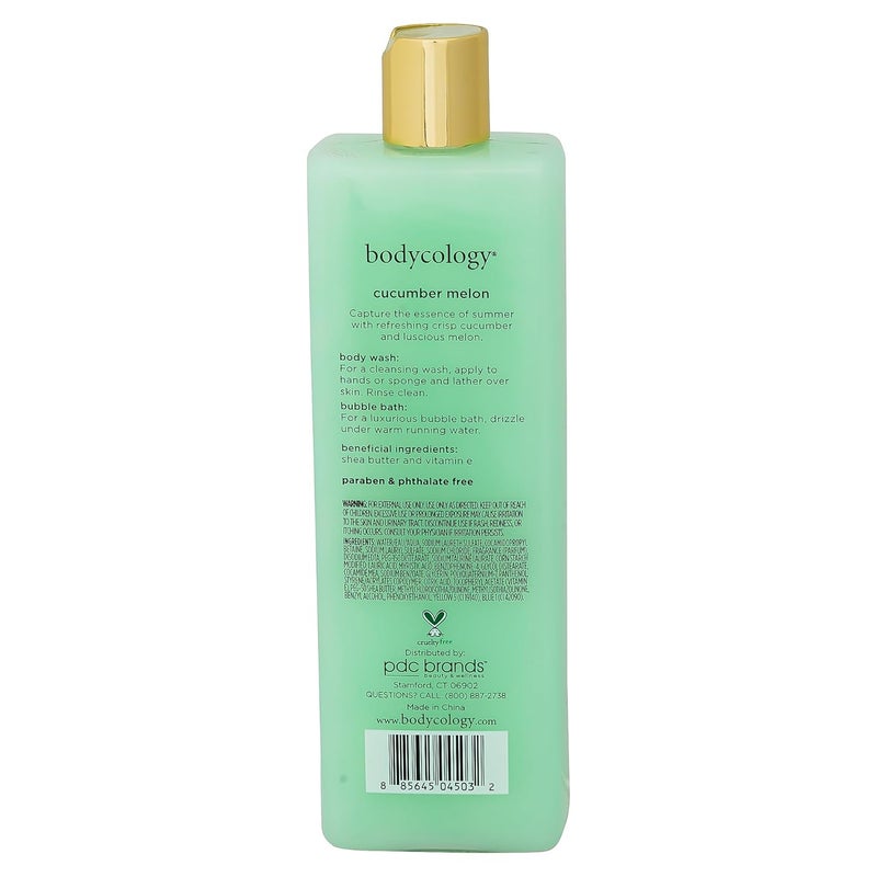 Bodycology Cucumber Melon Body Wash Women 16 oz - Image 5