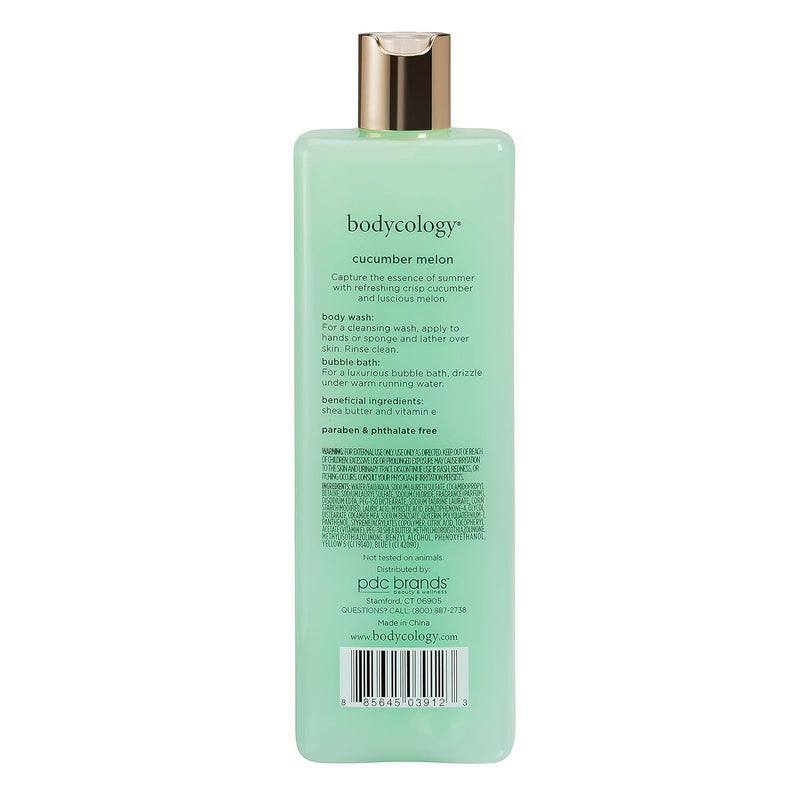 Bodycology Cucumber Melon Body Wash Women 16 oz - Image 3