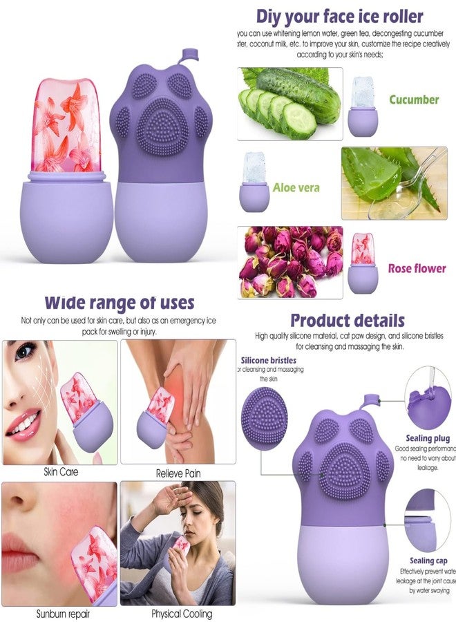 Avaiya Facial Ice Therapy Set with Ice Face Bowl, Ice Roller for Face, Cooling Eye Gel Mask & Silicone Facial Brush - Pore Minimizer, Skin Tightening, Dark Circle & Puffiness Relief Skincare Kit - Image 4