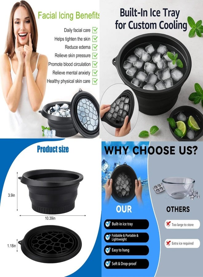Avaiya Facial Ice Therapy Set with Ice Face Bowl, Ice Roller for Face, Cooling Eye Gel Mask & Silicone Facial Brush - Pore Minimizer, Skin Tightening, Dark Circle & Puffiness Relief Skincare Kit - Image 5