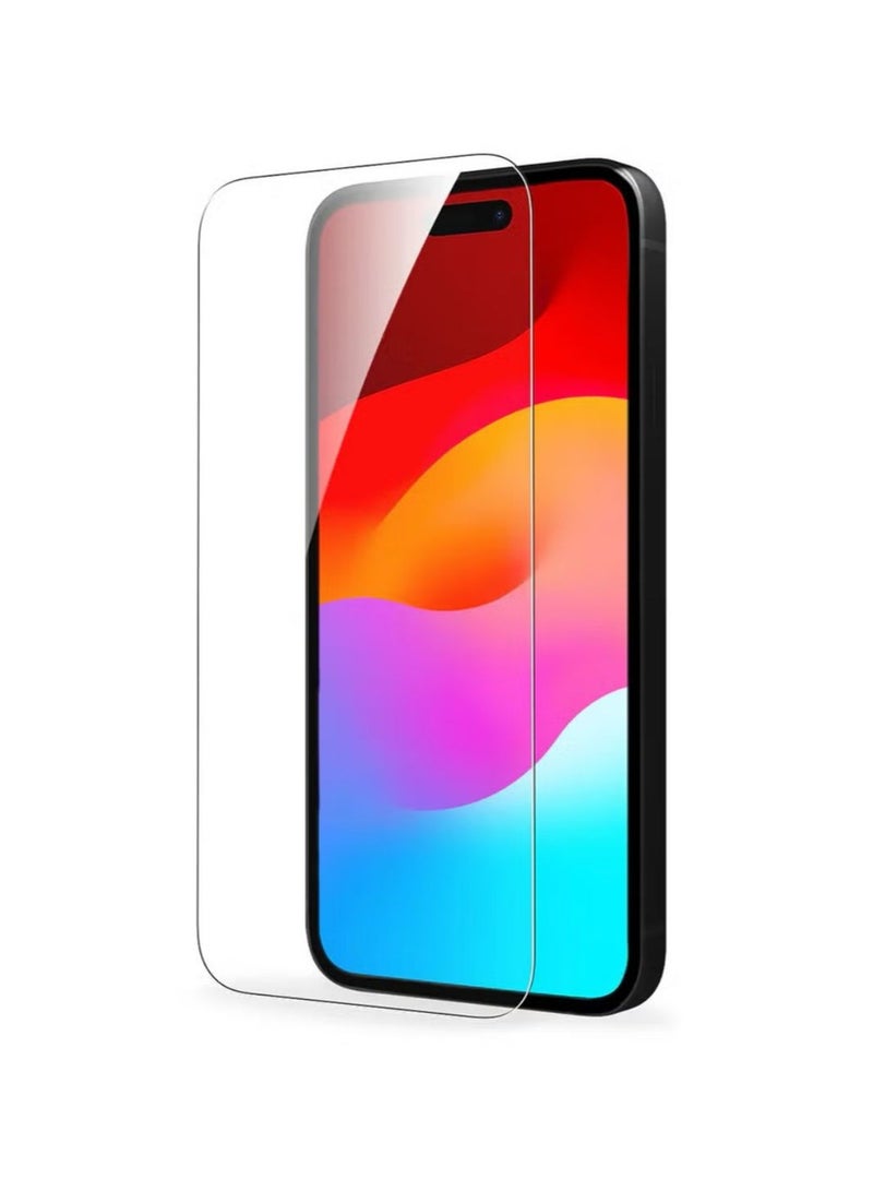 اس-توب شاشة حماية لموبايل ايفون 15 (iPhone 15) طبقة من الزجاج المقوى بدون حواف سوداء, حماية كاملة لشاشة هاتفك ضد الكسر و التوهج من S-TOP - Image 2