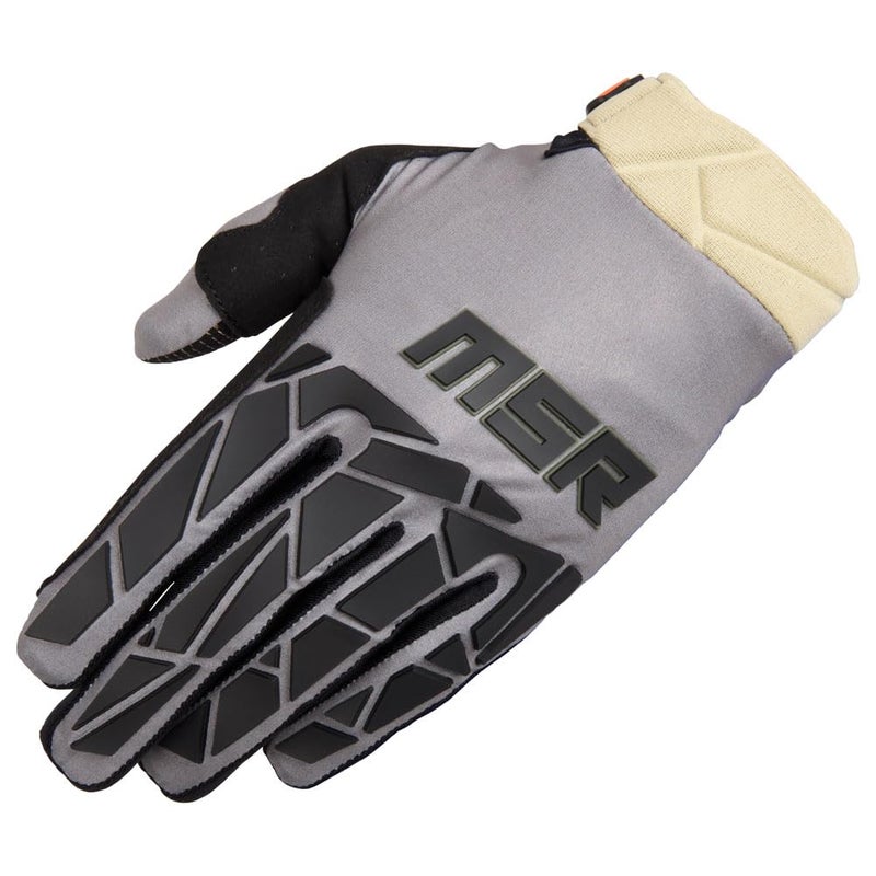 MSR Legend Tactical Touchscreen Dirt Bike Motocross Airsoft Paintball Gloves for Men X-Large Grey/Tan - Image 1