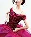 Cora Gu Handmade Classic Off Shoulder Fuchsia Rose Lace Dress Wedding Gowns Fit for 12 Fashion Doll Dolls not Included - Image 3