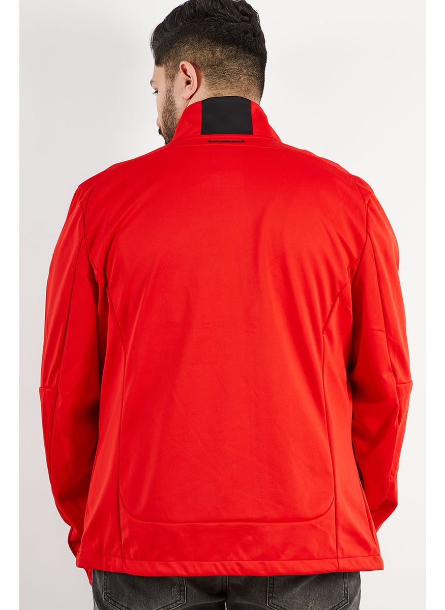 Men Brand Logo Packable Rain Jacket, Red - pzsku/ZEFB2FB58E6E0AEB281F1Z/45/_/1738678090/a4c8f048-7ad0-42ef-801e-e0071e1085c4