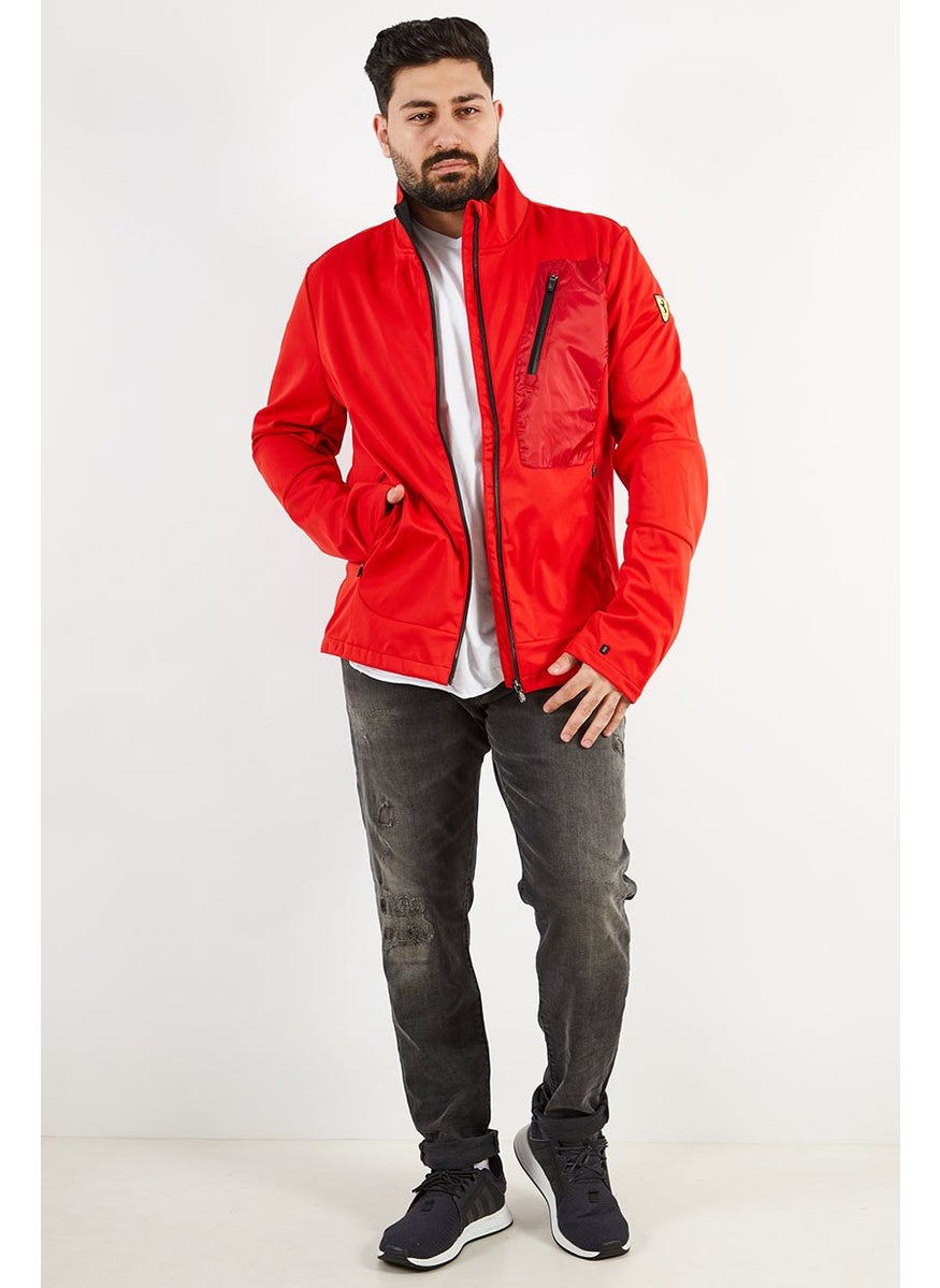 Men Brand Logo Packable Rain Jacket, Red - pzsku/ZEFB2FB58E6E0AEB281F1Z/45/_/1739715412/55410354-892c-4bd0-a313-56754bb05b73