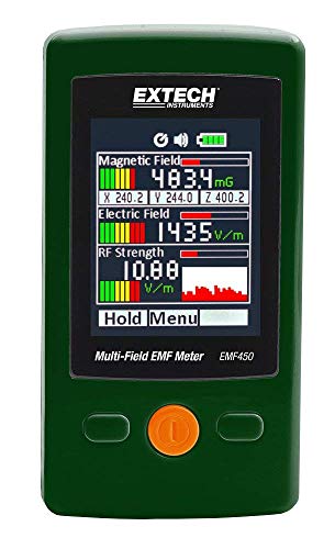 Extech EMF450 - Multi-Field EMF Meter - Measures Magnetic, Electric, and RF Fields with Color Display - Image 5