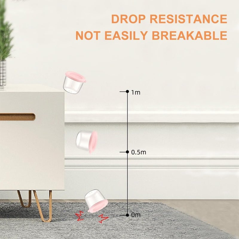 Zikra حاويات طعام الأطفال، 2.6 أونصة 75 مل مجموعة من 4 برطمانات زجاجية لطعام الأطفال، حاويات تخزين طعام صغيرة مع أغطية وصينية قابلة للتكديس، خالية من BPA، مانعة للتسرب ومحكمة الإغلاق وقابلة لإعادة الاستخدام لحاويات هريس الأطفال - Image 4