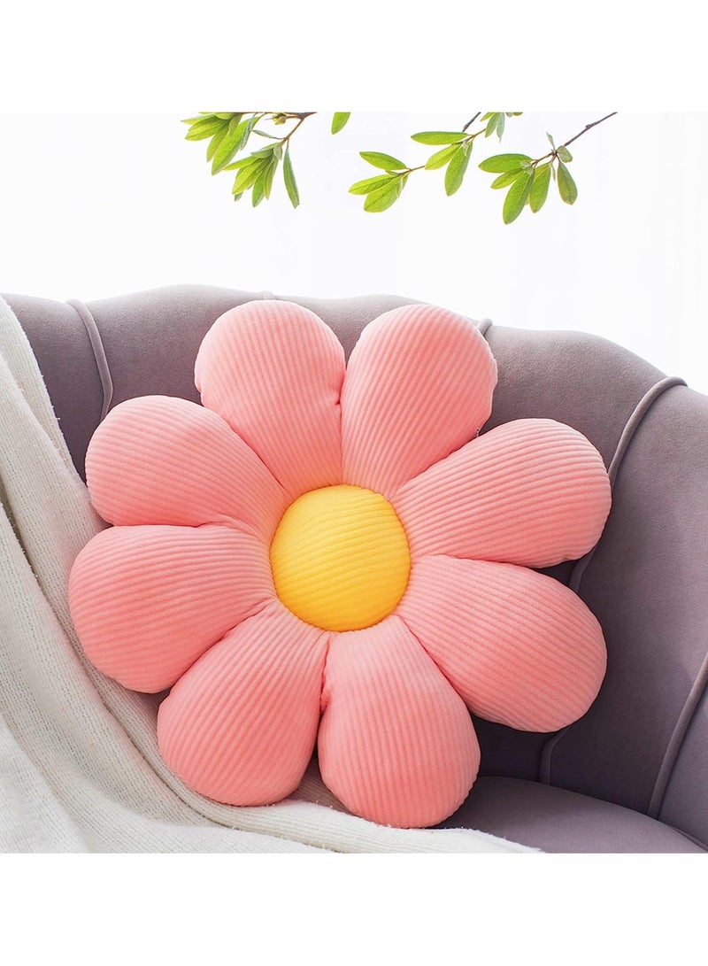 FASHION HOME وسادة رمي على شكل زهرة الأقحوان، وسادة أرضية لديكور غرفة النوم والأريكة والكرسي - Image 1
