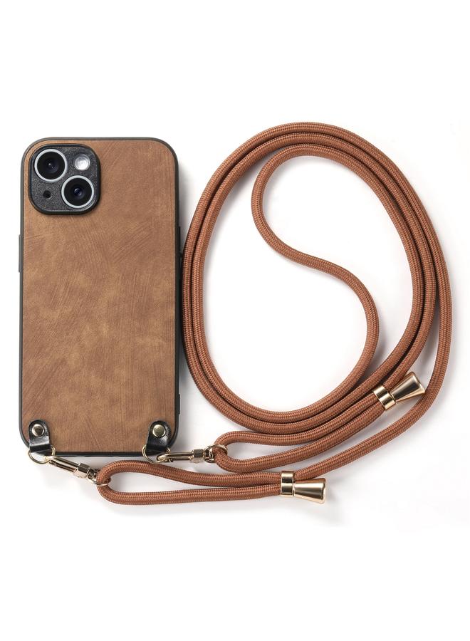 اس-توب جراب هاتف iPhone 11 مصنوع من الجلد العتيق مع غطاء خلفي من البولي كربونات مع حزام كروس بودي - Image 2