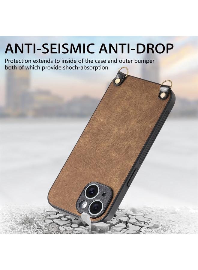 اس-توب جراب هاتف iPhone 11 مصنوع من الجلد العتيق مع غطاء خلفي من البولي كربونات مع حزام كروس بودي - Image 4