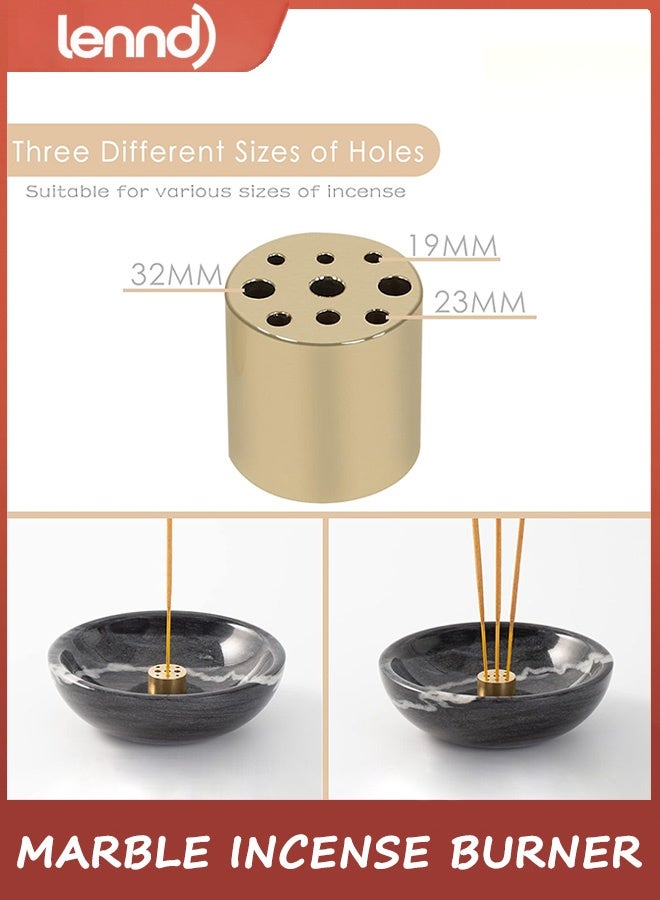 LENND Natural Marble Incense Burner, Handmade Incense Stick Incense Burner Reflux Burner, Ideal for use in Meditation, Incense Smokers and Decoration. - Image 5