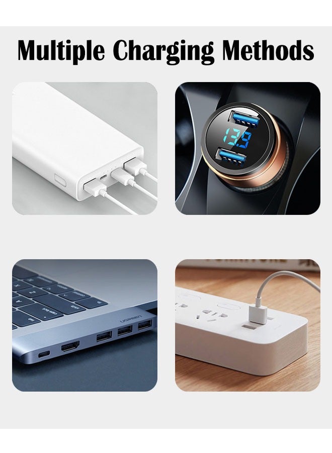 ZCM-HAPPY Portable Aquarium Air Pump,Rechargeable,Dual Outlet with Accessories,for Fish Tank,Outdoor Fishing,Hydroponic Systems - Image 5