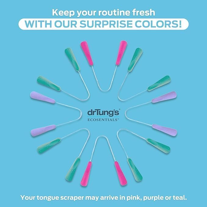 drTung's Stainless Steel Tongue Cleaner Colours May Vary - Image 2