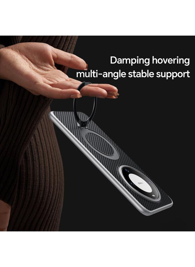 Case For Huawei Mate 60 Pro / Mate 60 Pro+ Kevlar Texture MagSafe Magnetic Holder Phone Case