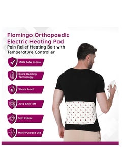 FLAMINGO Orthopaedic Electric Heating Pad | Pain Relief Heating Belt with Temperature Controller for Lower Back, Knee, Shoulder, Cramps, and Neck | Back Pain Relief  - Image 2