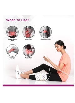 FLAMINGO Orthopaedic Electric Heating Pad | Pain Relief Heating Belt with Temperature Controller for Lower Back, Knee, Shoulder, Cramps, and Neck | Back Pain Relief  - Image 3