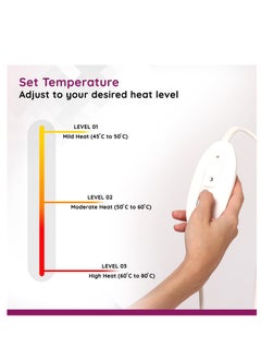 FLAMINGO Orthopaedic Electric Heating Pad | Pain Relief Heating Belt with Temperature Controller for Lower Back, Knee, Shoulder, Cramps, and Neck | Back Pain Relief  - Image 5