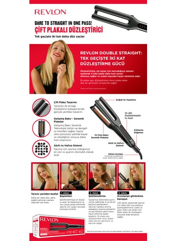 Revlon One Step Dual Plate Hair Straightener RVST2204E  - Image 3