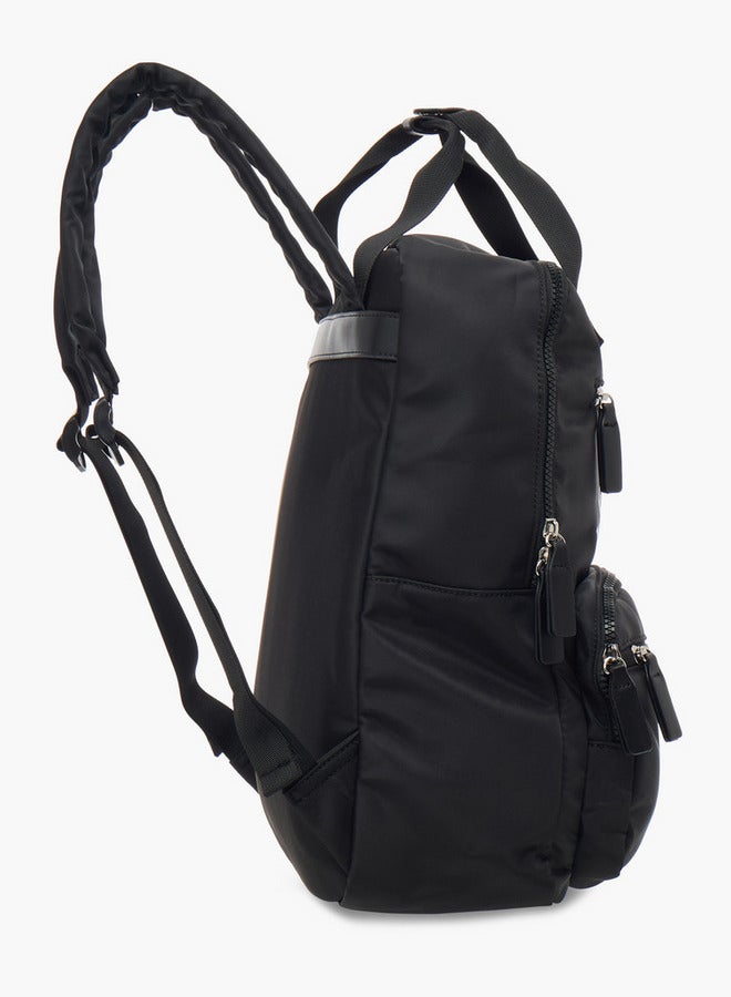 Lee Cooper Logo Print School Backpack with Pencil Case and Drawstring Pouch  - Image 4