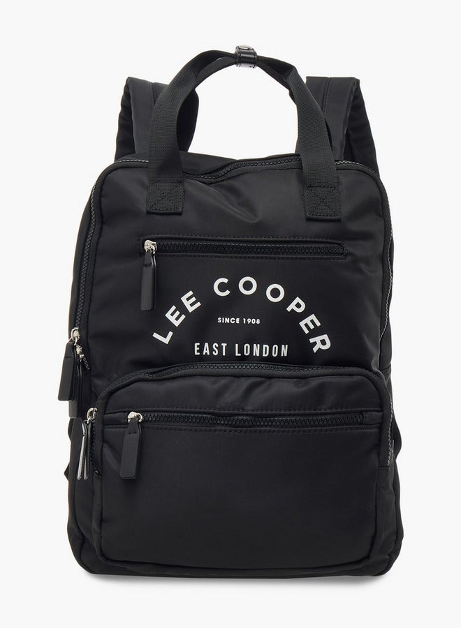 Lee Cooper Logo Print School Backpack with Pencil Case and Drawstring Pouch  - Image 2