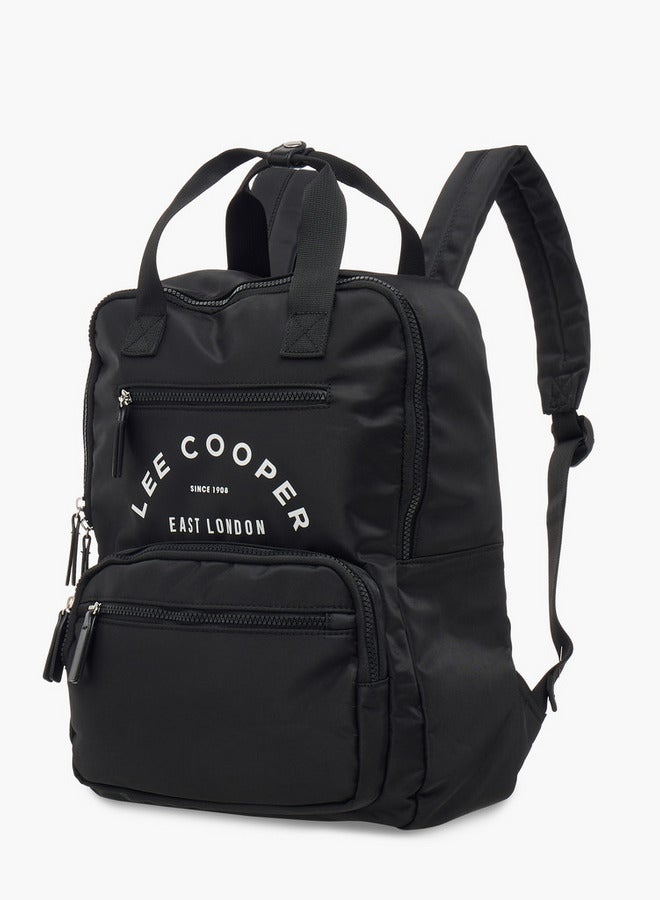 Lee Cooper Logo Print School Backpack with Pencil Case and Drawstring Pouch  - Image 3