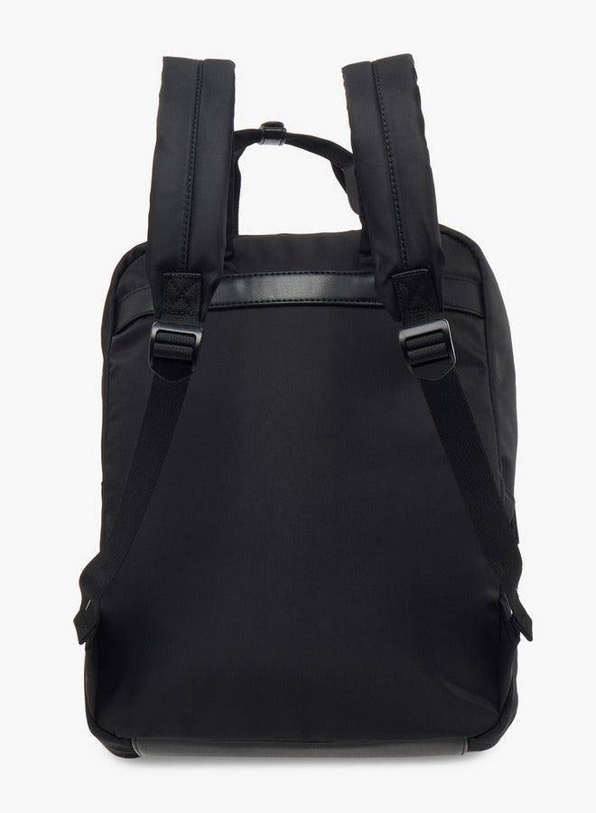 Lee Cooper Logo Print School Backpack with Pencil Case and Drawstring Pouch  - Image 5
