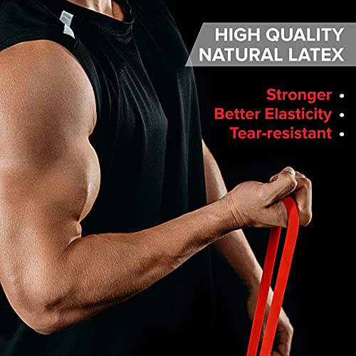 ELKO Heavy Resistance Bands, Pull up resist bands for workout, Chin Ups, Pull Ups, Stretching, Weight Loss, & Powerlifting for Men & Women (Black) - Image 4