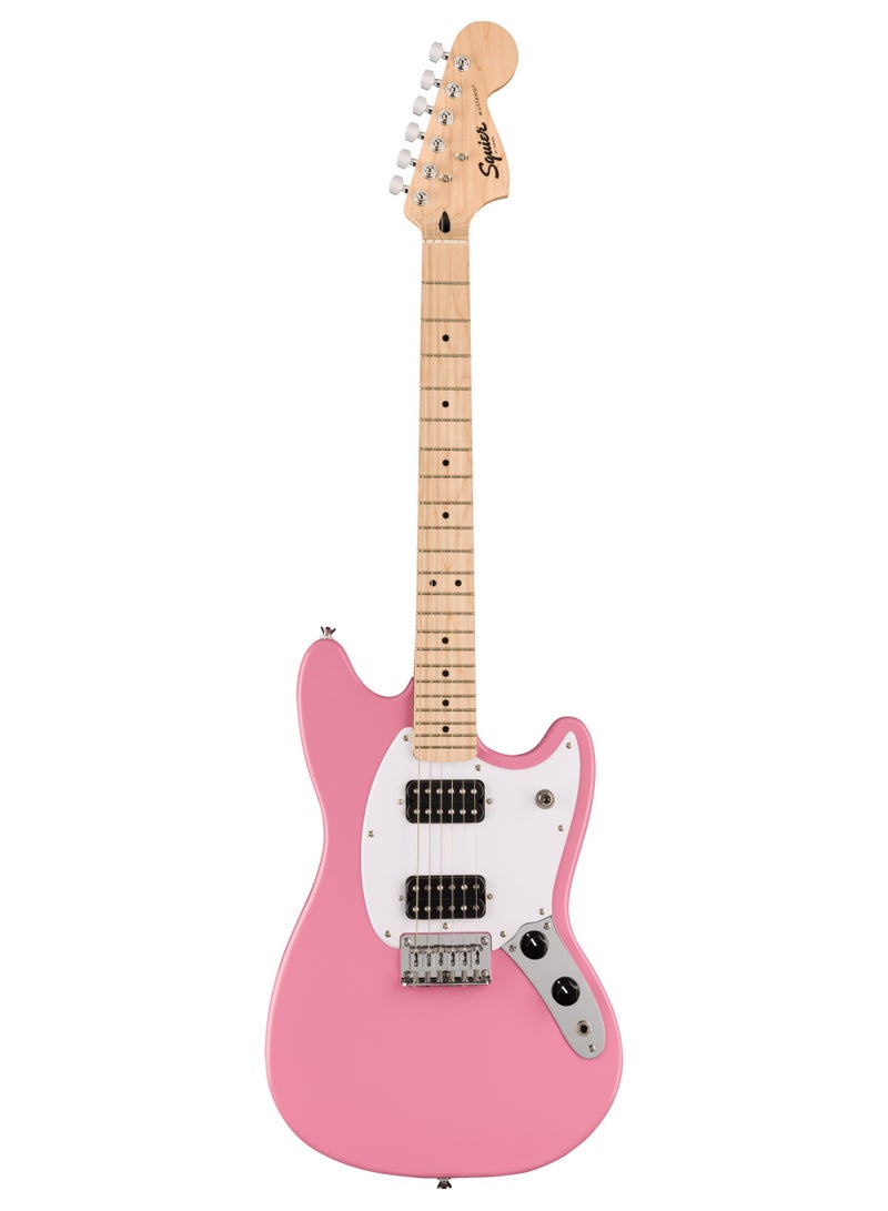 Fender 0373702555 Squier Sonic Mustang HH Solidbody Electric Guitar - Flash Pink - Image 1