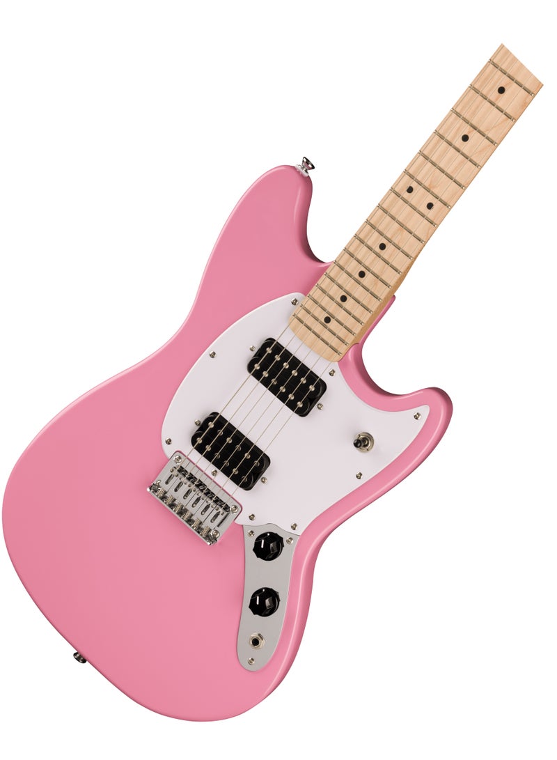 Fender 0373702555 Squier Sonic Mustang HH Solidbody Electric Guitar - Flash Pink - Image 5
