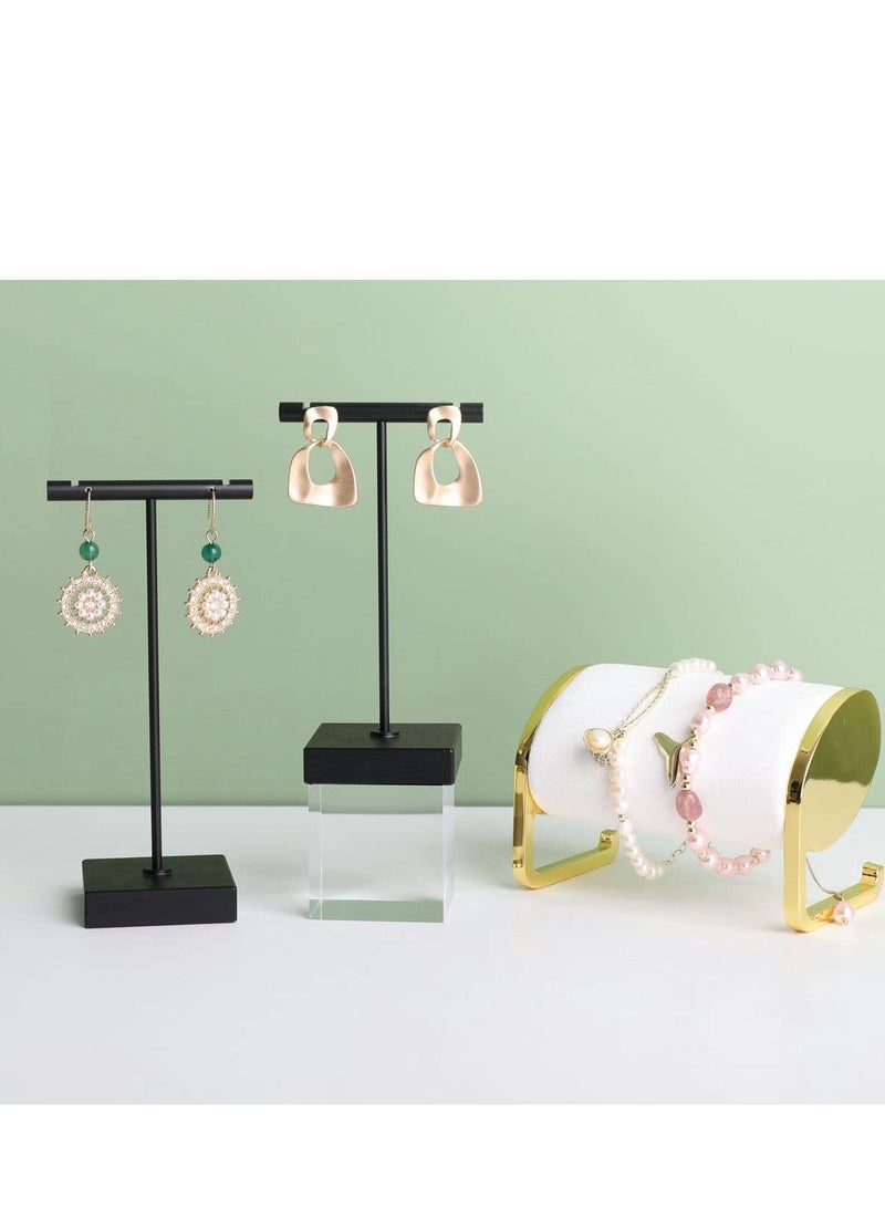 Elegant Velvet Bracelet & Watch Organizer Stand - Stylish Storage for Bangles & Jewelry Display (White) - Image 2