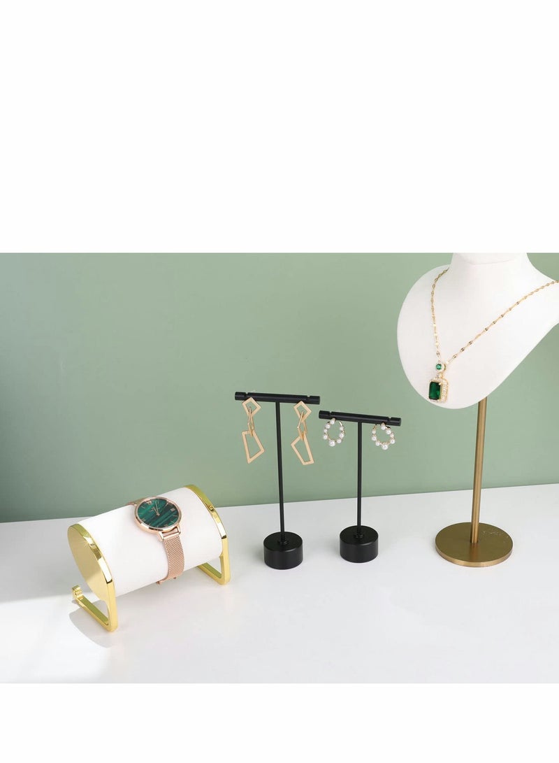 Elegant Velvet Bracelet & Watch Organizer Stand - Stylish Storage for Bangles & Jewelry Display (White) - Image 5