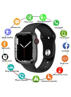 smart watch Series 7 with full screen and high accuracy with silicone bracelet and supports the Arabic language