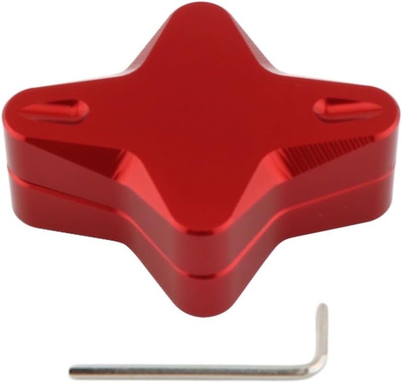 لوحة مساعدة حامل الألومنيوم المتوافقة مع ياماها NMAX155 NMAX125 2018 2025 باللون الأحمر - Image 4