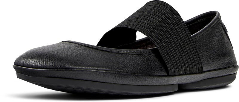 Camper Right Leather Ballerina Flats for Women - Ultra-Comfortable Women’s Shoes with Soft EVA Footbeds and Flexible Rubber Outsoles, Black 242-38 EU / 7.5 US - Image 5