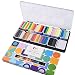 OPHIR Rainbow Professional Face Paint Kit for Kids & Adults, 144g Body Paint Palette with Matt, Pearl & Neon Colors, 2 Paint Brushes, Hypoallergenic Summer Camp Pool Parties Halloween Events Makeup - Image 2